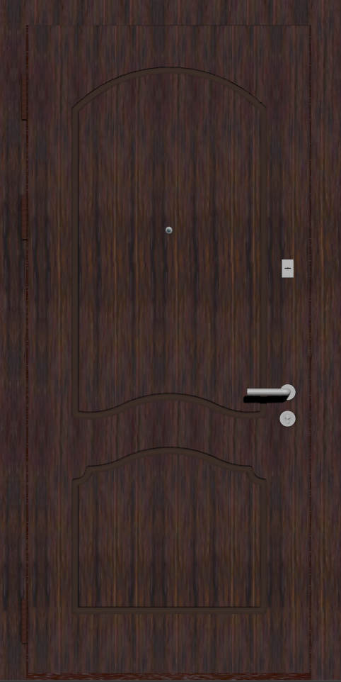 Металлическая входная дверь с отделкой шпон венге H7